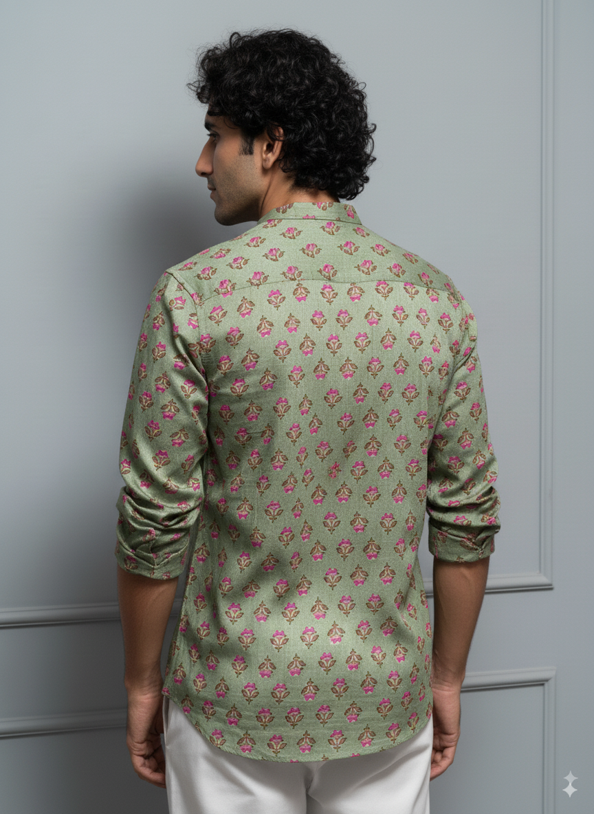 Sage Bloom Short Kurta