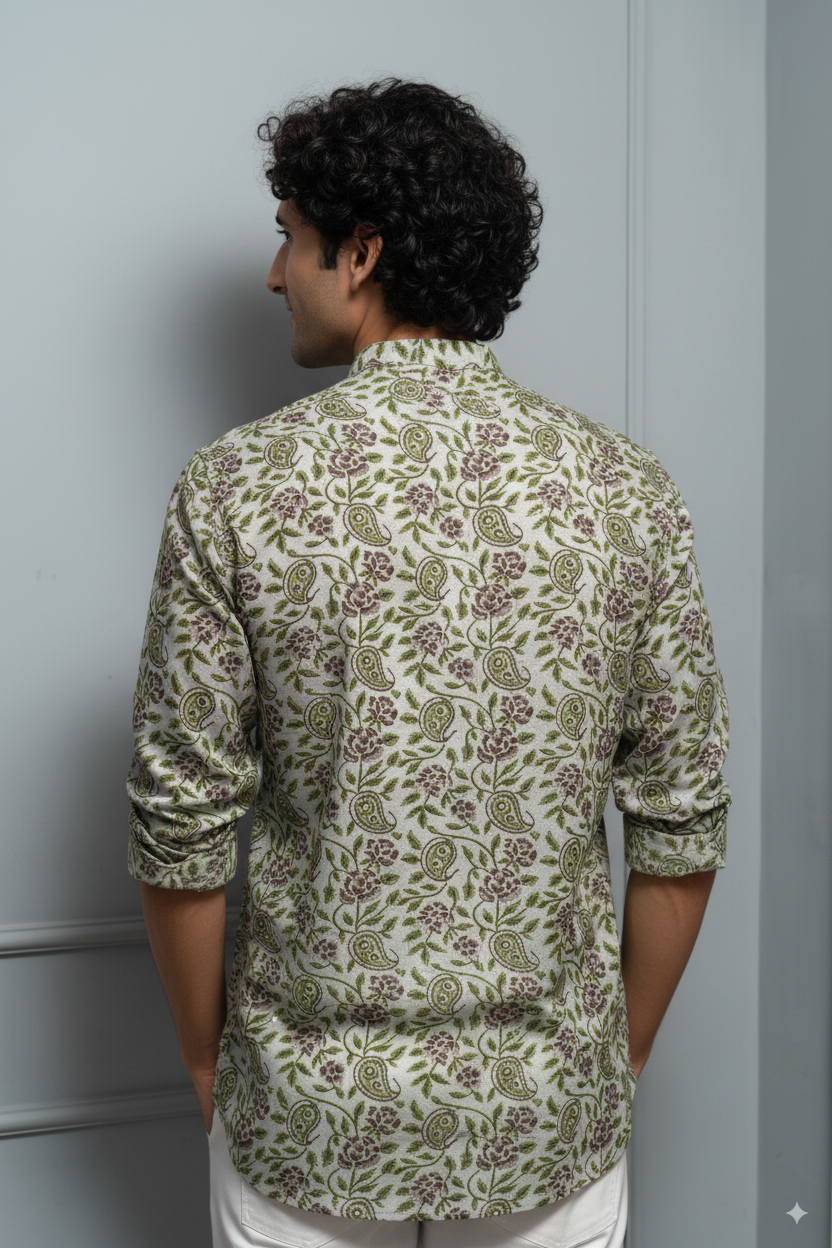 Meadow Paisley Short Kurta