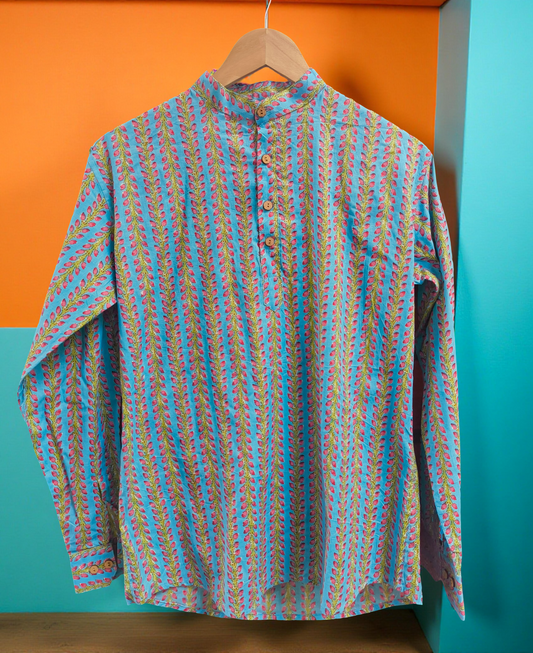 Aqua Vine Short Kurta - My Store