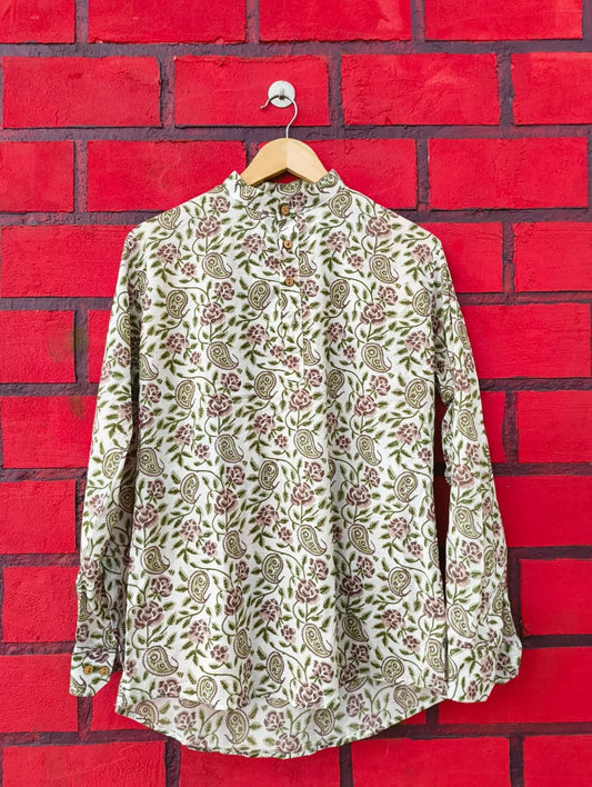 Meadow Paisley Short Kurta - My Store