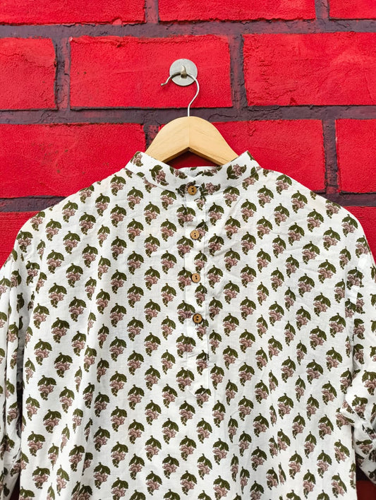 Leafy Trail Short Kurta - My Store